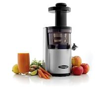 Extracteur de jus vertical OMEGA VSJ843 - 150W - 43 tours/min - Tamis fin et à gros trous - Double hélice - Gris