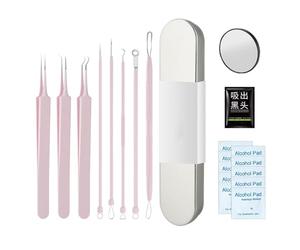 Extracteur de Kit Complet d'Extraction pour Visage | Extracteur de Comédons de Précision pour Soins à Domicile, Esthéticiennes et Particuliers