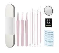 Extracteur de Kit en Acier Inoxydable pour Extraction | Extracteur de Comédons de Précision pour Soins à Domicile, Esthéticiennes et Particuliers