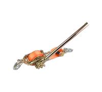 Extracteur de main à cliquet robuste 2T - Outil de tension de câble durable pour soulever le levage et sécuriser les bateaux, remorques, camions - Système de treuil fiable avec sangle et fil solides