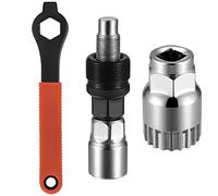 Extracteur de Manivelle de Pédalier de Vélo, Outil Réparation de Vélo Démonte Pédalier VTT, avec Clé de 16 mm, Demonte Pedalier Velo Trousse de Réparation, pour Démontage Manivelles de Vélo