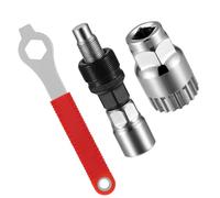 Extracteur de manivelle de vélo 16 mm avec clé de pédalier - Kit professionnel pour démontage de manivelle, outil de pédale et extracteur de palier intérieur - Kit complet d'outils de vélo pour