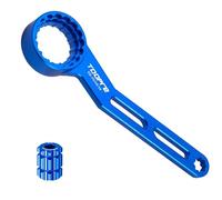 Extracteur de manivelle de vélo 6 en 1 e pédalier - Outil de verrouillage central - Disque de frein de vélo (16 dents) pour Hollowtech II - Compatible avec BB-R9100/BB52/BB386