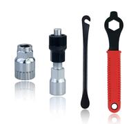 Extracteur de manivelle de vélo et outils de pédalier de vélo, extracteur de pédalier de vélo, extracteur de pédalier de vélo, clé de 16 mm, kit d'outils avec 1 démonte-pneu en métal