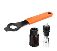 Extracteur de Manivelle de Vélo, Trousse à Outils de Réparation de Vélo-Crank Puller, Extracteur de Pédalier de Vélo et 16mm Clé,Kit de Démontage D'extracteur Parfait pour Retirer la Manivelle de Vélo