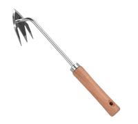 Extracteur de mauvaises herbes manuel - Poignée ergonomique avec 3 dents résistante pour jardin, jardin, fleurs et agriculture en plein air | leveur de mauvaises herbes à la main | Grattoir et brosse