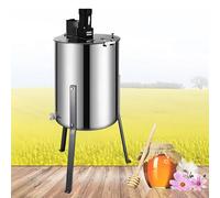 Extracteur de miel électrique en acier inoxydable avec couvercle transparent, moteur silencieux de 140 W - Équipement d'apiculture rapide et efficace à 4 cadres pour apiculteurs et amateurs