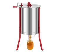 VEVOR Extracteur de Miel Manuel Centrifugeuse à 6 Cadres Acier Inox Apiculture