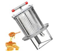 Extracteur de miel manuel en acier inoxydable, 2 cadres pour une extraction efficace du miel dans les restaurants, cuisines, hôtels