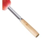 Extracteur de noisette,Peinteur multi-usages en acier inoxydable | Corer manuel avec poignée en bois pour couper la cuisson presser les brochettes de fruits en conserve