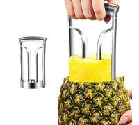 Extracteur de noyau d'ananas,Éplucheur de fruits en acier inoxydable | Outil de renonciation 2 en 1 en acier inoxydable pour légumes, fruits, ananas, poivrons et mangues