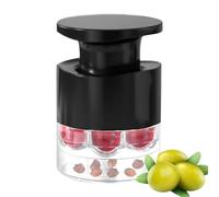 Extracteur de noyaux de cerise, 7 trous avec bouton dénoyauteur pour fruits comme raisins de confiture et dattes rouges