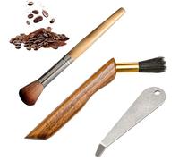 Extracteur de Panier Porte-Filtre avec Pinceau Barista, Accessoire café Barista Legends à Effet de Levier, kit de brosses de Nettoyage pour Sage Barista Express et Machine à Espresso Porte-Filtre.