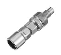 Extracteur de Pédalier Pratique pour Manivelles Cannelées et Coniques | Alliage D'aluminium, Tête Amovible, pour Débutants, Retrait des Boulons Intégrés, Argenté