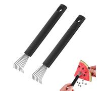 Extracteur de pépins de pastèque - Appareil pour enlever les noyaux de fruits - En acier inoxydable - Pour dénoyauteur de fruits - Couverts en acier inoxydable pour pastèque (2 pièces)