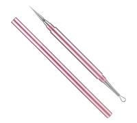 Extracteur de Point Noir, Métal 2 en 1 Aiguille de Nettoyage de l'Acné Professionnel Aiguille à Bouton Double Extrémité Extracteur de Comédons pour le Nez et le Visage (Or Rose)