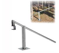 Extracteur de poteau réglable robuste pour piquets de 5 à 12,7 cm, outil à effet de levier élevé pour un retrait efficace des murs et des clôtures, design ergonomique pour une utilisation facile
