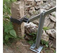 Extracteur de poteau robuste - Extracteur efficace de poteaux de clôture en bois et béton, design à levier pour un retrait facile des piquets et des souches, équipement d'extérieur durable