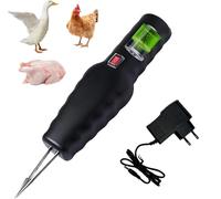 Extracteur de poulet rapide électrique, extracteur de poulet à main, plume de volaille électrique, outil d'extraction de cheveux court de volaille rechargeable automatique (Black, Charging type)