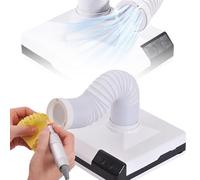 Extracteur de poussière dentaire de bureau avec bras d'aspiration LED pour | Unité de 60 W avec élément filtrant remplaçable et éclairage LED intégré pour une extraction de poussière bien éclairée et