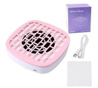 Extracteur de poussière d'ongles, Nail Dust Collector Extractor Fan For Manicure Machine Powerful Nail Vacuum Cleaner With Remove Paper Filter Nail Equipment(B)