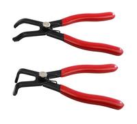 Extracteur de rivets professionnel 30 et 80 degrés pour mécanicien Texture antidérapante Pince à goupille en acier au carbone Outil de retrait de panneau de garniture automobile Clip de fixation