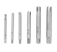 Extracteur de robinet 4 cannelures, dissolvant de vis à tête cassée, strippé, ensemble extracteur de robinet (6 Pcs)
