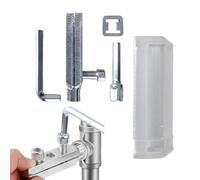 Extracteur de robinet à nœud - Extracteur de fil de valve d'angle de robinet - Extracteur de fil cassé - Design compact - Outil de réparation pour une utilisation à la maison ou pour l'entretien