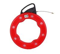 Extracteur de rouleau de ruban de poisson en fibre de verre 30 m - Extracteur de câble électrique conducteur avec boîtier de frappe - Extracteur de fil électrique ou de communication - Utilisation