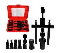Extracteur de roulement de moyeu, outil de trou aveugle interne, construction en acier au carbone, action de tension du marteau coulissant, équipement de réparation d'atelier, kit de 10 pièces argenté