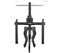 Extracteur de roulement interne à trois mâchoires en acier au carbone traité thermiquement pour une longue durée de vie dans des conditions d'utilisation fréquente en atelier (B)