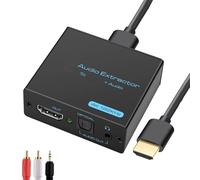 Extracteur De Son HDTV Convertisseur 3.5mm Sortie Gauche Droite Adaptateur Séparateur 4K Pour Home Cinéma Extracteur De Son Hdtv En Métal