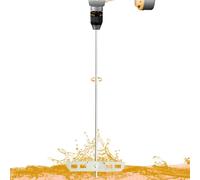 Extracteur de sulfite de vin | Mélangeur de dégazage en acier de 44,5 cm | Outil d'agitateur de fabrication de vin et bâton d'agitation Kombucha - Palette d'agitation durable pour brassage de bière,