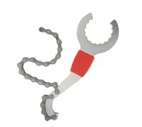 Extracteur de Support Vélo Trois VTT, Métal Argenté | Retrait du Pédalier, Roue et Chaîne, Outil Compact pour Atelier Vélo, Usage Vtt