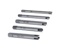 Extracteur de tarauds cassés en acier avec boîte (5 pièces)
