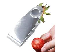 Extracteur de tige de fraise - Extracteur de manche de fraise - Dénoyauteur de fruits portable en acier inoxydable - Ustensile de cuisine pour fraises et tomates cerises