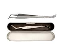 Extracteur de tiques en acier inoxydable-Outil de pince à épiler 2 en 1 | Remover de crochet de puce de sécurité pour animaux de compagnie, extraction de tiques de précision, ensemble de