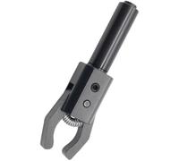 Extracteur de tour en métal pour mangeoire automatique CNC - Poignée ronde rétractable à ressort - Construction en acier trempé - Finition galvanisée - Longueur 150 mm - Options 16 ou 20 ou 25/32 mm