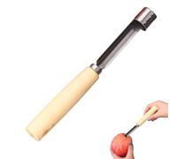 Extracteur de tours, outil en acier inoxydable, manuel Corer avec poignée en bois pour couper la cuisson, presser les brochettes de fruits en conserve