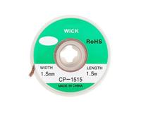 Extracteur de tresse à dessouder pour réparation électronique, mèche en cuivre de 1,5 m avec haute absorption de l'étain, faible flux résistant à l'oxydation pour outils de dessoudage PCB