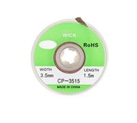 Extracteur de tresse à dessouder pour réparation électronique, mèche en cuivre de 1,5 m avec haute absorption de l'étain, faible flux résistant à l'oxydation pour outils de dessoudage PCB