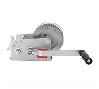 Extracteur de treuil Manuel Robuste pour camions et Levage, capacité de 2 500 LBS avec câble en Acier de 10 m, treuil Manuel à manivelle à Action Douce avec Cadre en Acier