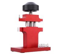 Extracteur de Tube de Montre, Outil de Retrait de Tube de Friction de Montre de Type Presse avec Bouton de Rotation, Outil de Réparation de Montre en Métal Réglable pour Horloger