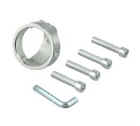 Extracteur de turbine de ventilateur de hotte de cuisine, extracteur de roue à vent en acier pour démontage et nettoyage, 5,5 x 5,5 x 4,5 cm, argenté (1 pièce)