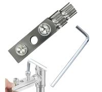 Extracteur de tuyaux cassés - Extracteur d'eau de robinet, 1 embout en acier pour l'entretien des plomberies endommagées, enfile-boulons à tête avec couple élevé, engrenage de plomberie, pince en