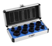 Extracteur de Vis 10 Pièces, Extracteur Ecrou Antivol Universel, Douille Torx Femelle Coffret pour Enlever Les Boulons, Rouillés e