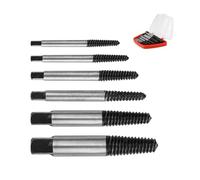 Extracteur de Vis, 6 Pièces Kit Extracteur de Vis Cassée, Tourne a Gauche Extracteur de Boulon avec Boîte de Rangement, Extracteur Vis pour Vis et Tuyaux Endommagés, M3-M25 0XBIT