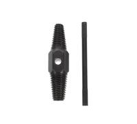 Extracteur de Vis à Double Tête pour Vis Cassées, Acier Allié Noir | Outil de Retrait Simple, Effet de Polissage Utile, pour Vis Glissantes et Raccords de Robinet