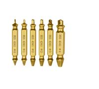 Extracteur de vis à tête cassée, jeu de guides de forets, porte-embout d'extension magnétique, adaptateur de prise, outil de retrait de vis endommagé 4/5/6 pièces(Gold 4pcs with Box)