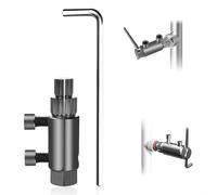 Extracteur de Vis Cassée Argent,Tourne a Gauche Extracteur Vanne à Angle pour Tuyau,extracteur Ecrou Protection Antirouille,Douille extracteur de Boulon 150 mm pour Tuyaux de 1/2,3/4 et 1 Pouce